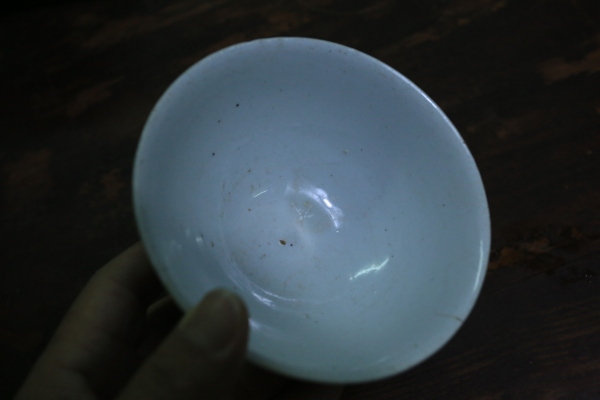古玩陶瓷豆青釉碗拍卖，当前价格198元