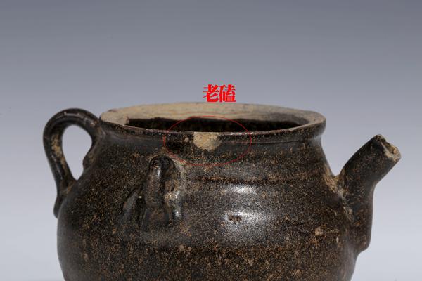 古玩陶瓷元明·吉州窯系褐釉水滴拍賣,當前價格1399元