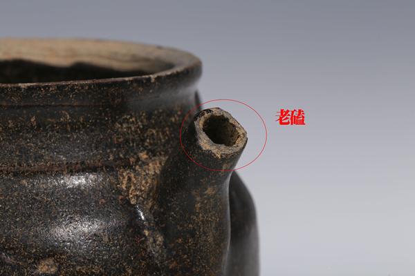 古玩陶瓷元明·吉州窯系褐釉水滴拍賣,當前價格1399元