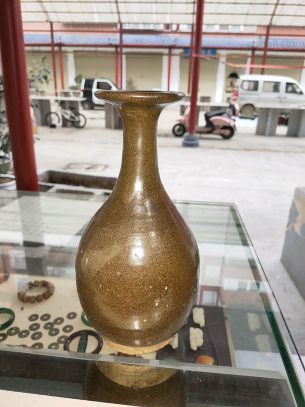 古玩陶瓷茶葉末釉玉壺春瓶拍賣，當前價格2000元