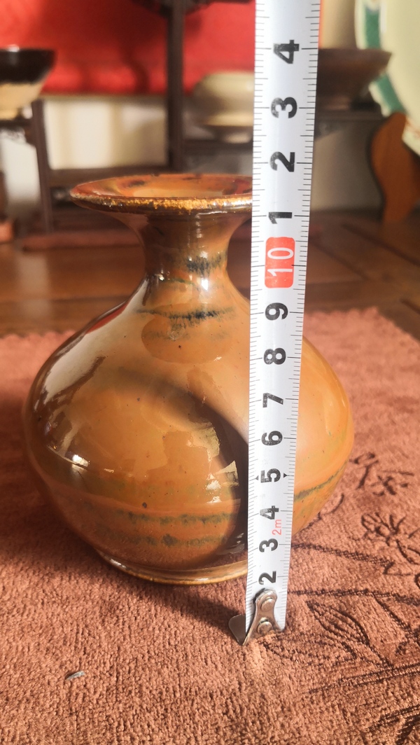 古玩陶瓷明.紫金釉玉壺春瓶拍賣，當前價格800元