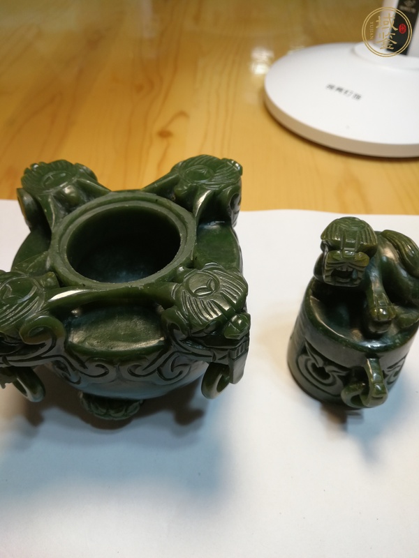 古玩玉器玉爐真品鑒賞圖