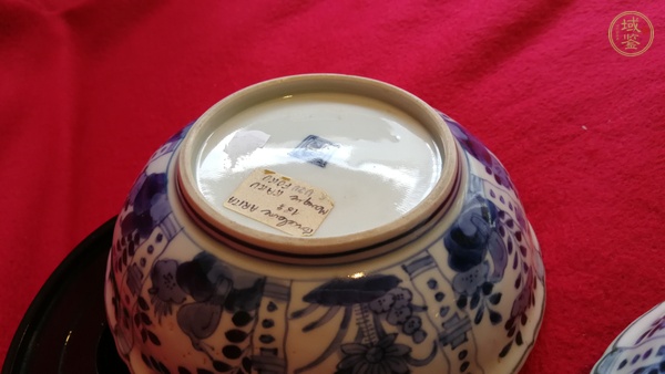 古玩陶瓷青花花鳥紋葵口碗真品鑒賞圖