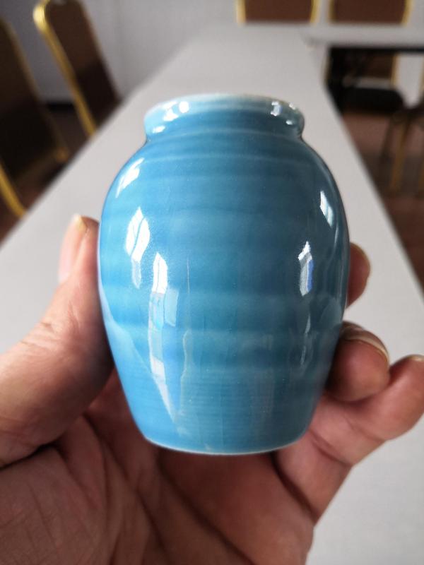 古玩陶瓷天藍釉小罐拍賣,當前價格400元