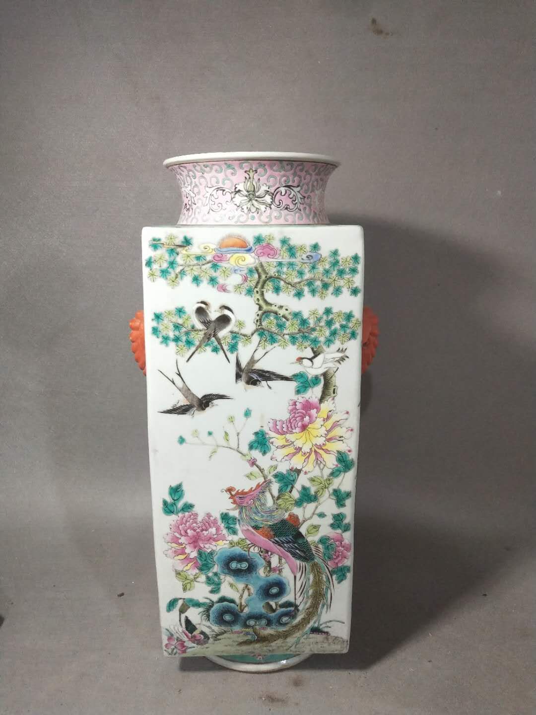 中国美術 粉彩 12干支 花瓶 壺 | demhanvico.vn