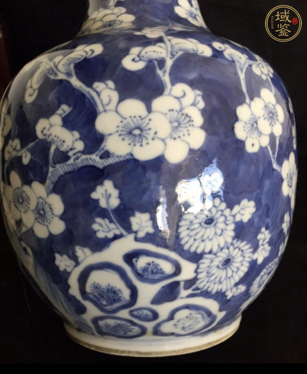 古玩陶瓷青花冰梅瓶真品鑒賞圖