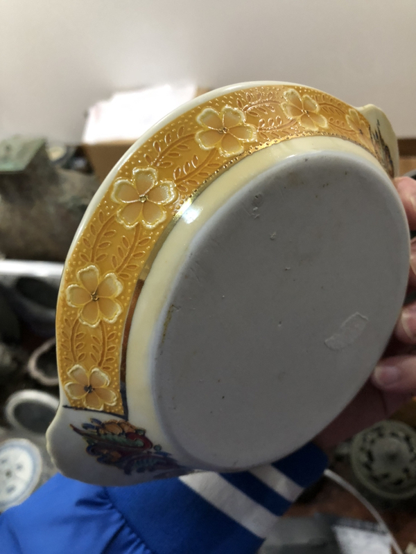 古玩陶瓷彩繪描金仕女人物紋盤拍賣，當前價格1000元