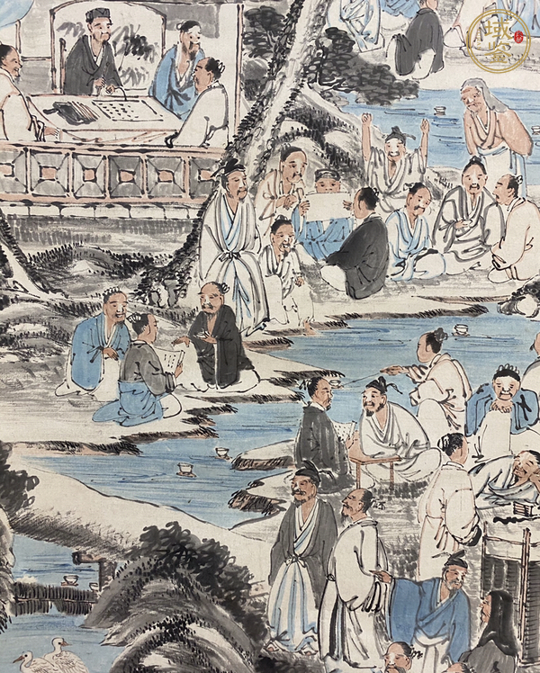 古玩字畫群賢會真品鑒賞圖