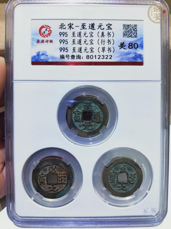古玩錢幣清·錢幣兩套真品鑒賞圖
