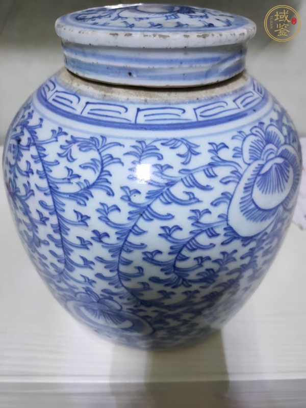 古玩陶瓷青花喜子罐真品鑒賞圖