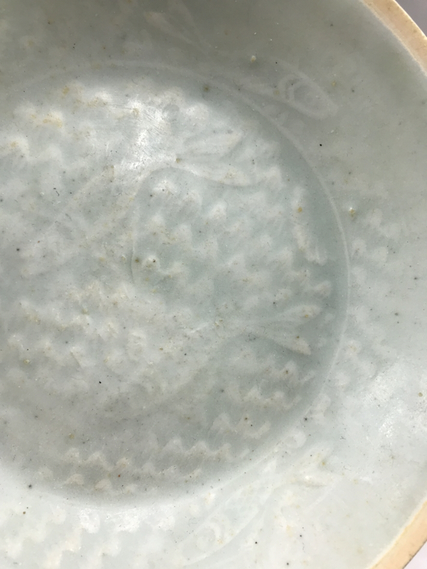 古玩陶瓷南宋湖田窯水波五條魚紋筆洗拍賣,當前價格5000元