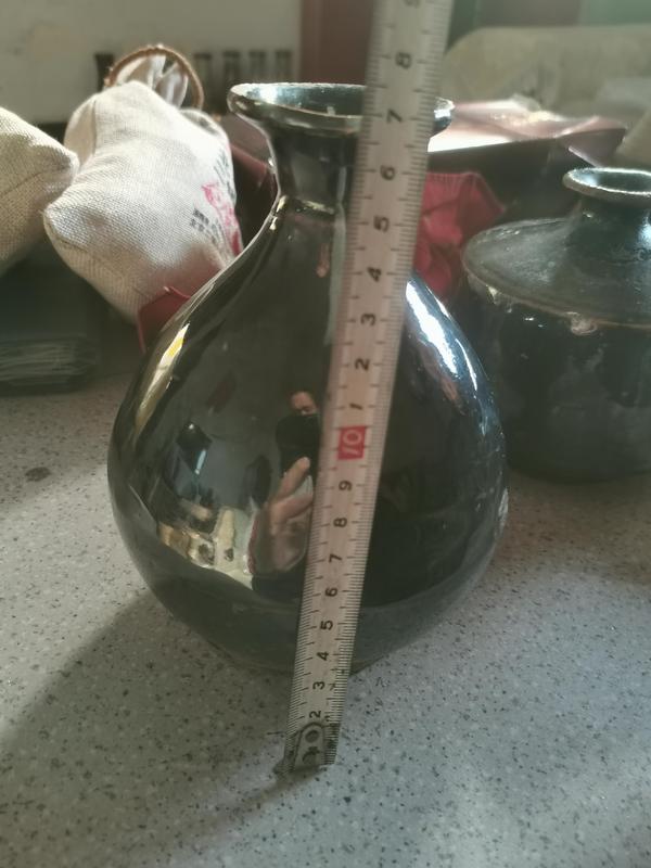 古玩陶瓷磁州窯窯變黑釉玉壺春瓶,漂亮拍賣,當前價格999元