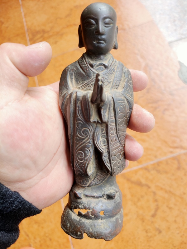 古玩铜器明中期精铜佛造像拍卖，当前价格6666元