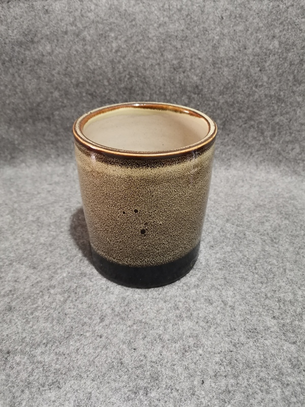 古玩陶瓷磁州窯褐釉窯變筆筒拍賣,當(dāng)前價(jià)格500元