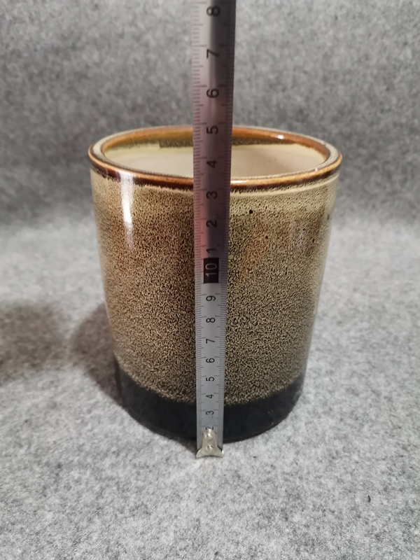 古玩陶瓷磁州窯褐釉窯變筆筒拍賣,當(dāng)前價(jià)格500元