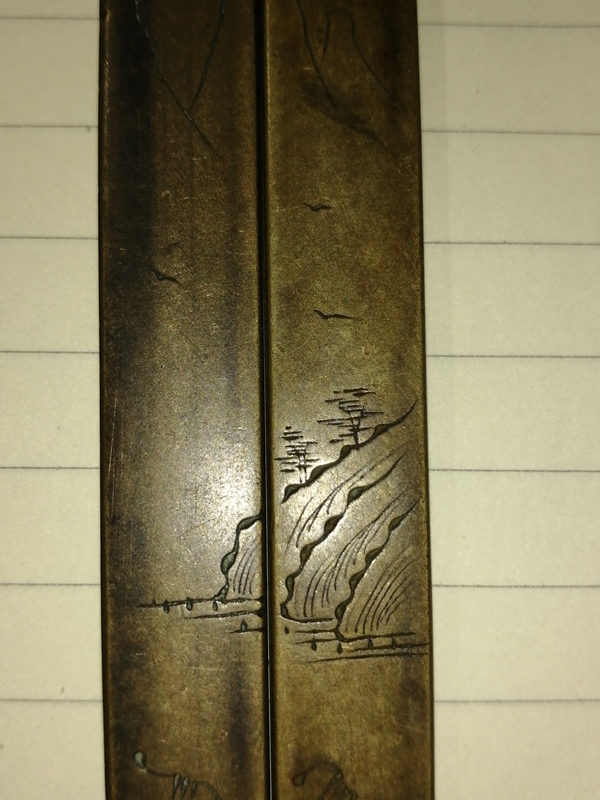 古玩書房雅器銅鎮尺拍賣，當前價格4666元