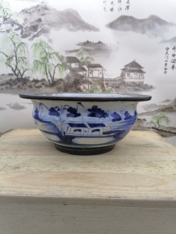 古玩陶瓷康熙青花鐘式杯拍賣,當前價格16800元