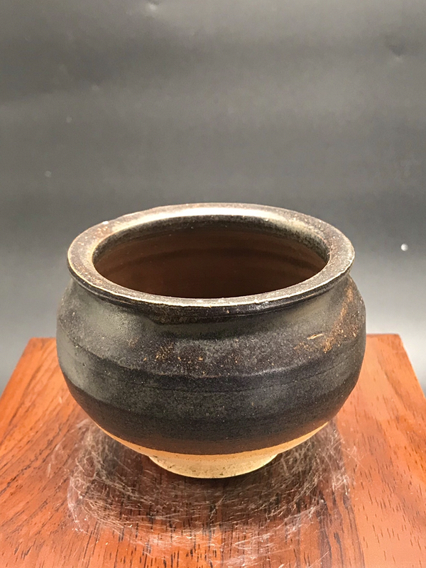 古玩陶瓷南宋吉州窯醬釉茶入拍賣,當前價格1500元