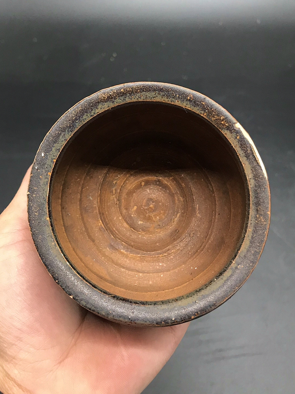 古玩陶瓷南宋吉州窯醬釉茶入拍賣,當前價格1500元