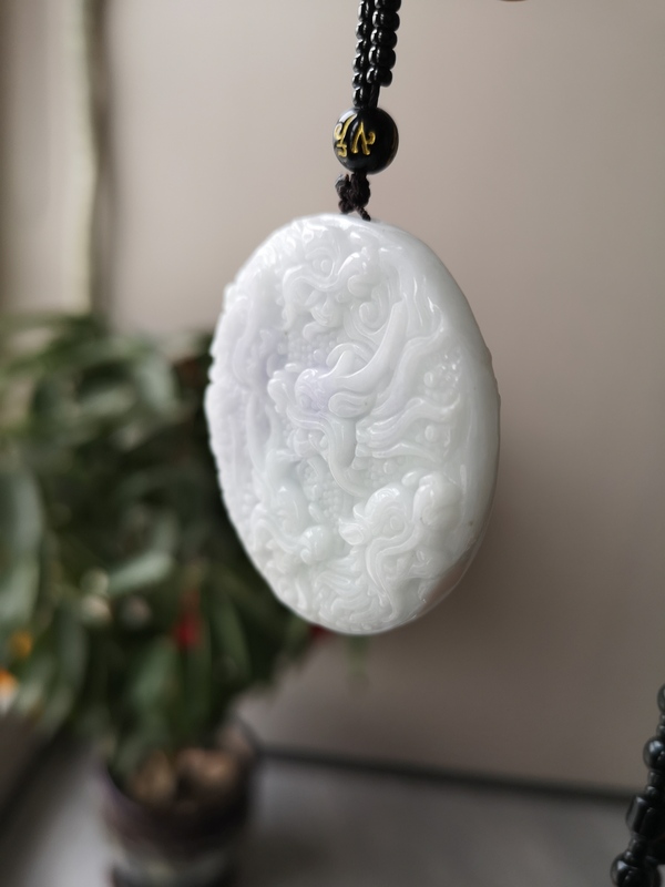 古玩玉器翡翠龍牌拍賣,當前價格398元