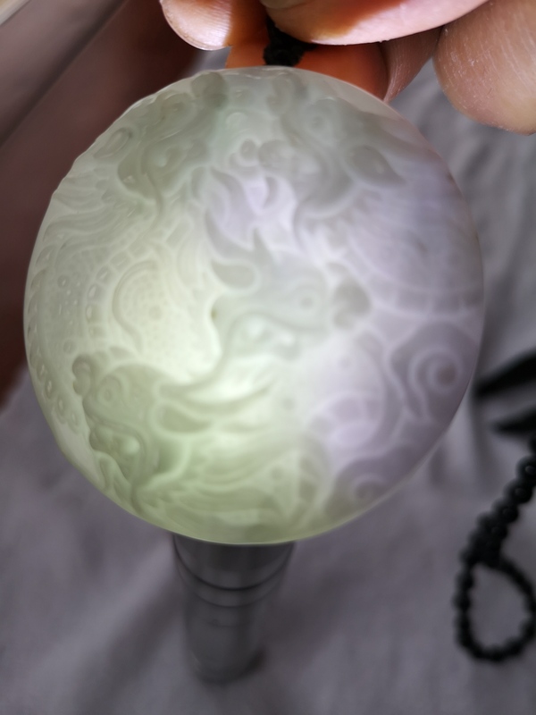 古玩玉器翡翠龍牌拍賣,當前價格398元