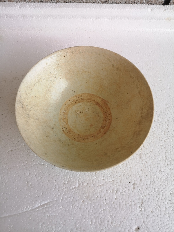 古玩陶瓷澀圈圈足碗拍賣,當前價格456元