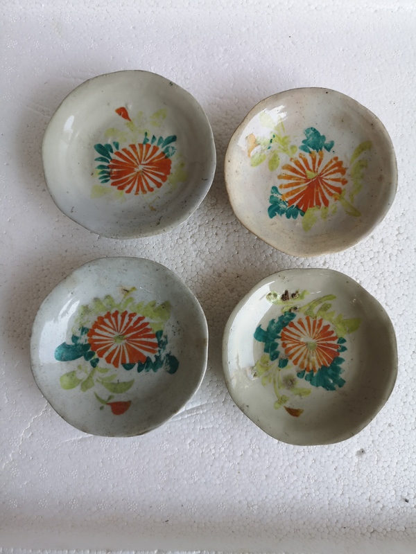 古玩陶瓷花卉紋彩繪盤拍賣,當前價格398元