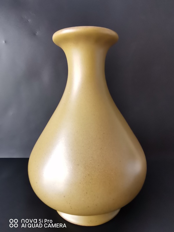 古玩陶瓷民國解放初 茶葉末釉玉壺春瓶拍賣,當(dāng)前價格1600元