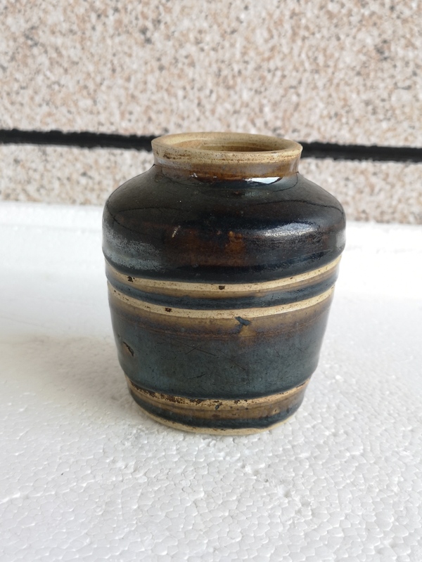 古玩陶瓷黑釉罐拍賣,當(dāng)前價(jià)格350元