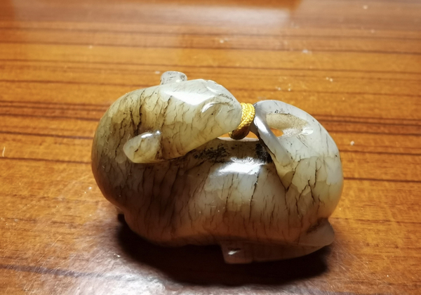 古玩玉器瑞獸拍賣,當(dāng)前價格8500元