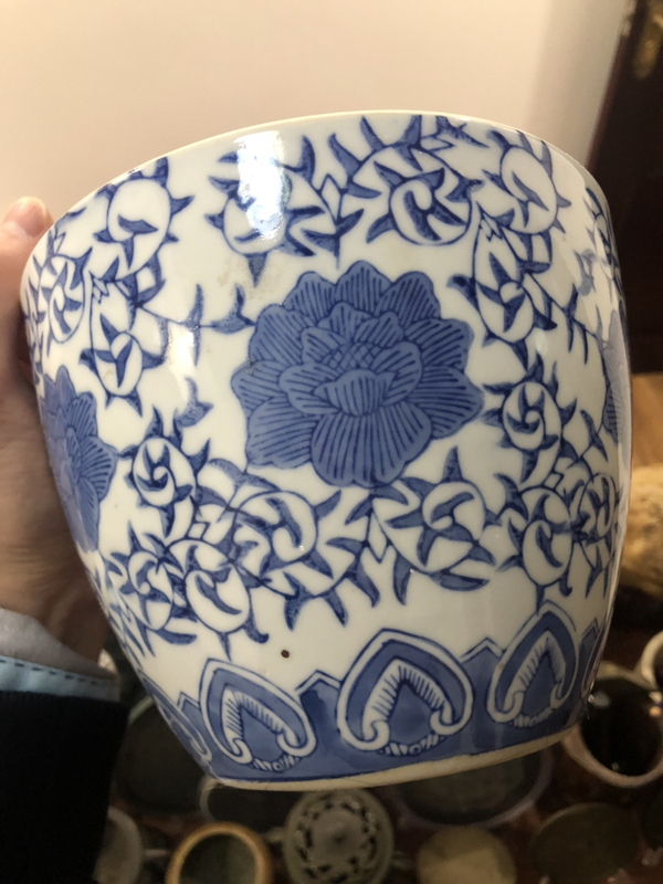 古玩陶瓷花卉紋青花蓋缸（超精品）拍賣，當(dāng)前價(jià)格299元