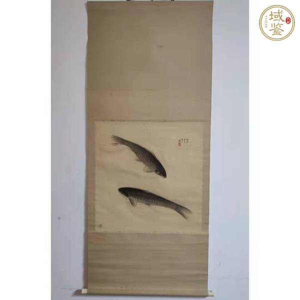 古玩字畫雙魚圖真品鑒賞圖