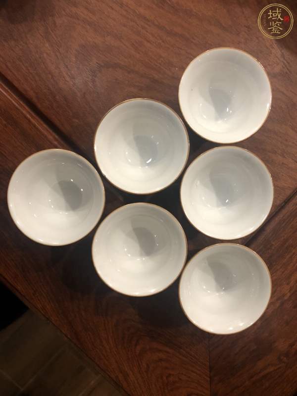 古玩陶瓷醬釉杯（一組6個(gè)）拍賣，當(dāng)前價(jià)格10元