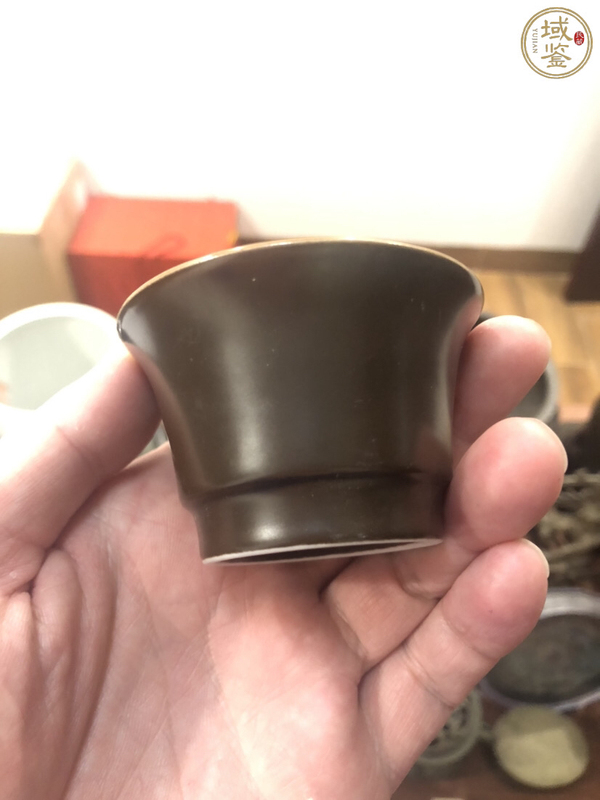 古玩陶瓷醬釉杯（一組6個(gè)）拍賣，當(dāng)前價(jià)格10元