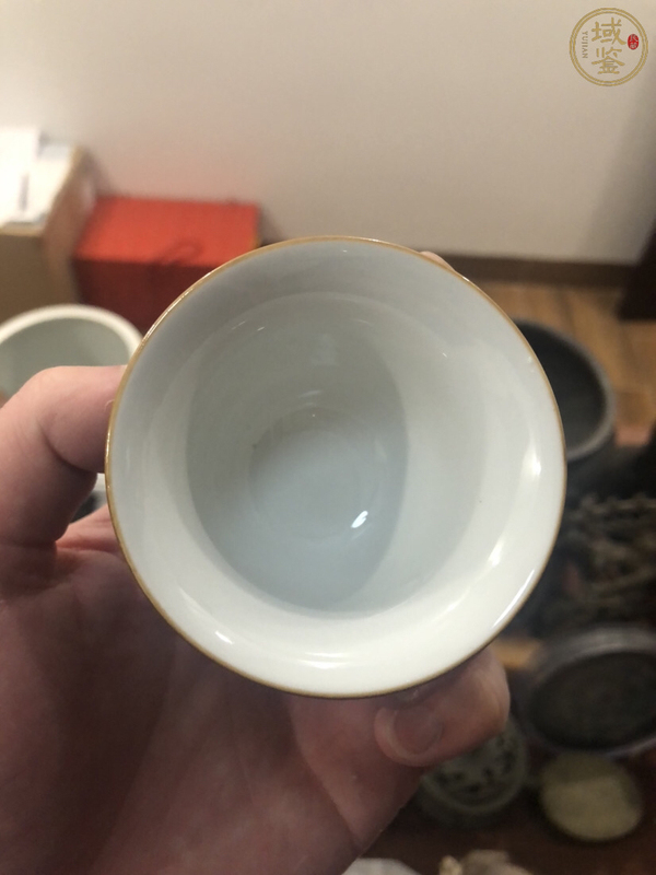 古玩陶瓷醬釉杯（一組6個(gè)）拍賣，當(dāng)前價(jià)格10元