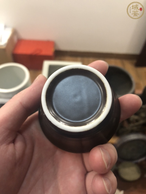 古玩陶瓷醬釉杯（一組6個(gè)）拍賣，當(dāng)前價(jià)格10元