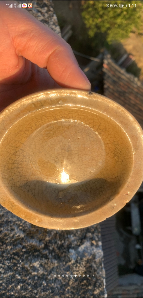 古玩陶瓷龍泉窯青釉盤拍賣,當前價格600元