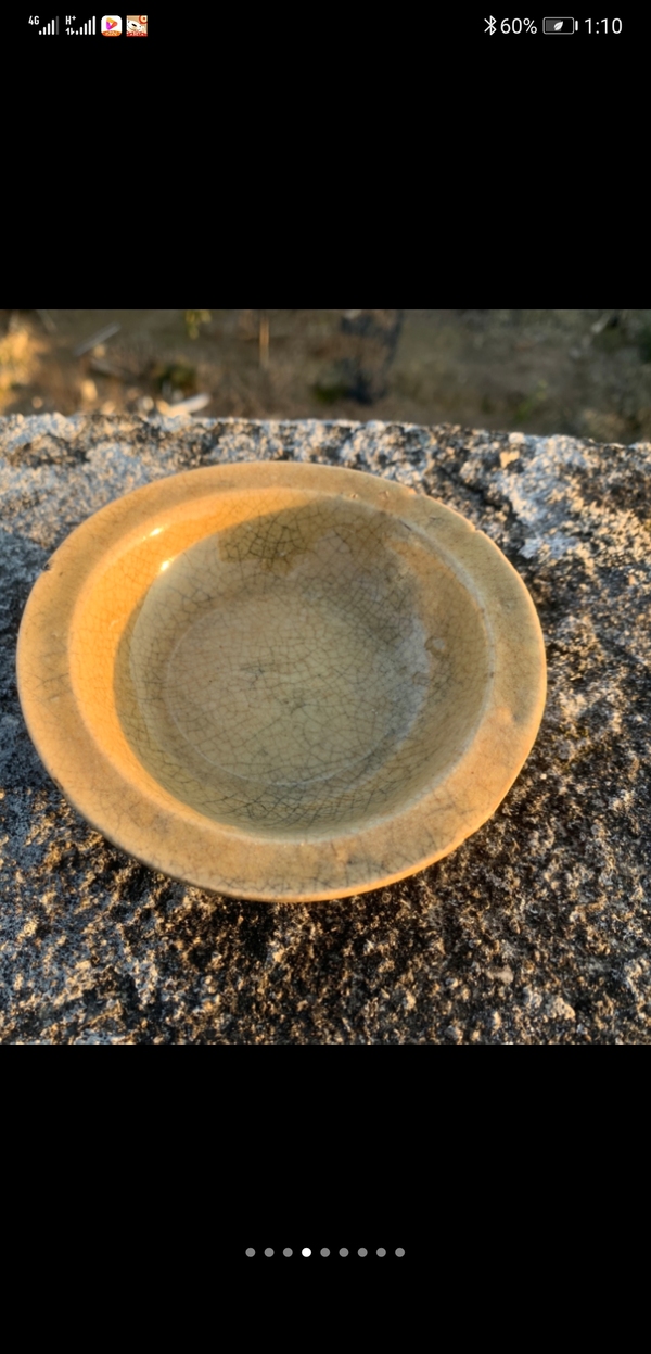 古玩陶瓷龍泉窯青釉盤拍賣,當前價格600元