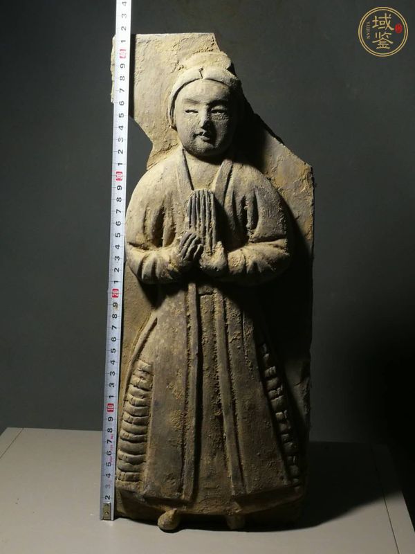 古玩陶瓷仕女奏樂磚雕真品鑒賞圖