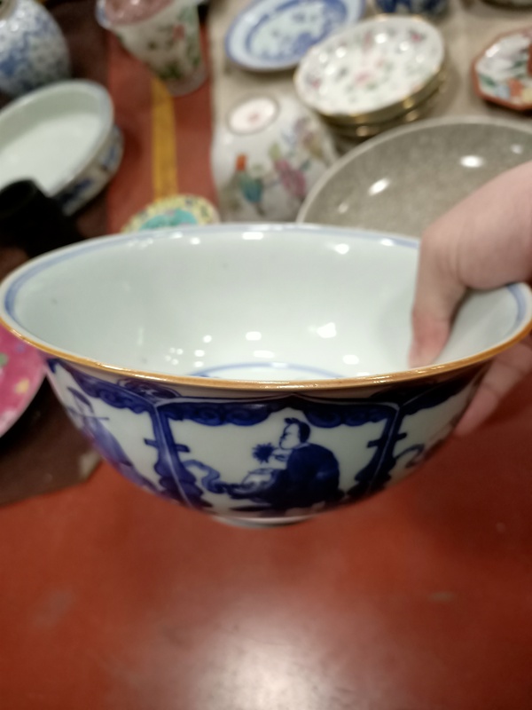 古玩陶瓷晚清青花八仙碗拍賣,當(dāng)前價(jià)格16888元