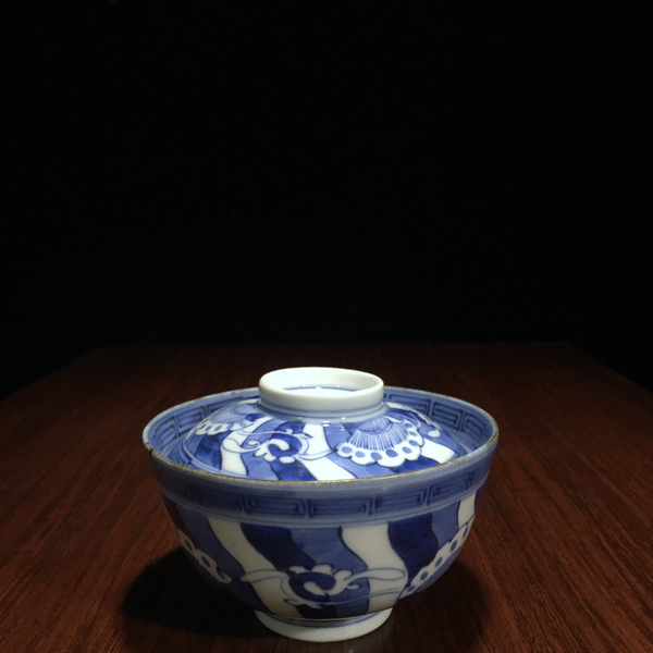 古玩陶瓷清末民初花卉蓋碗拍賣,當前價格778元