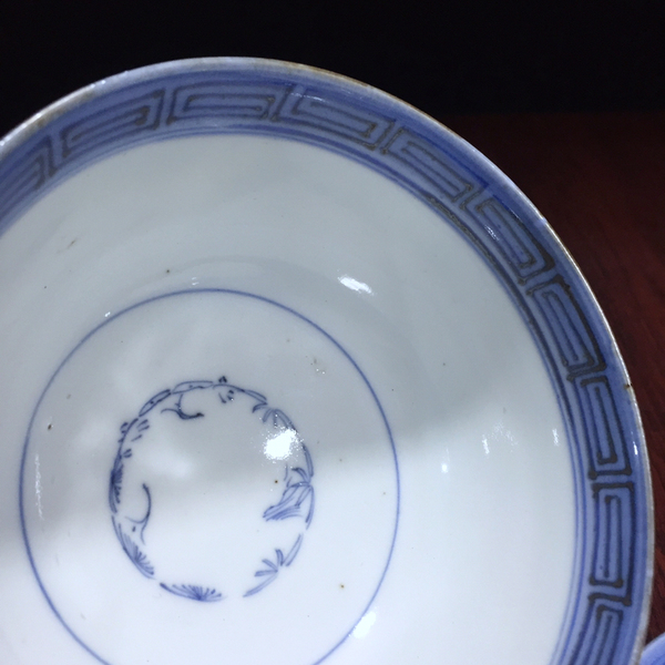 古玩陶瓷清末民初花卉蓋碗拍賣,當前價格778元