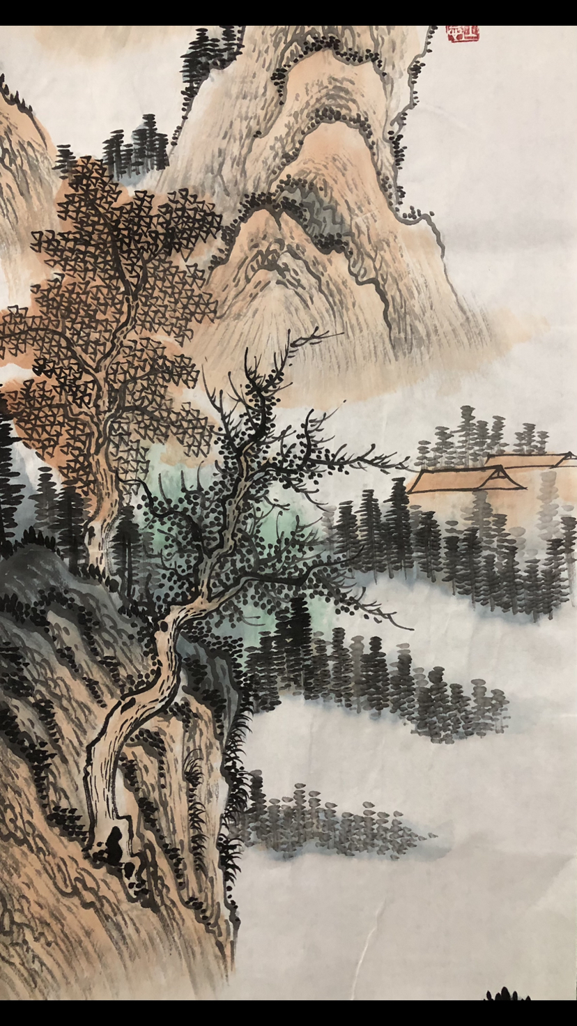 中国画 山水 風景画 · 四幅セット - agedor.ma