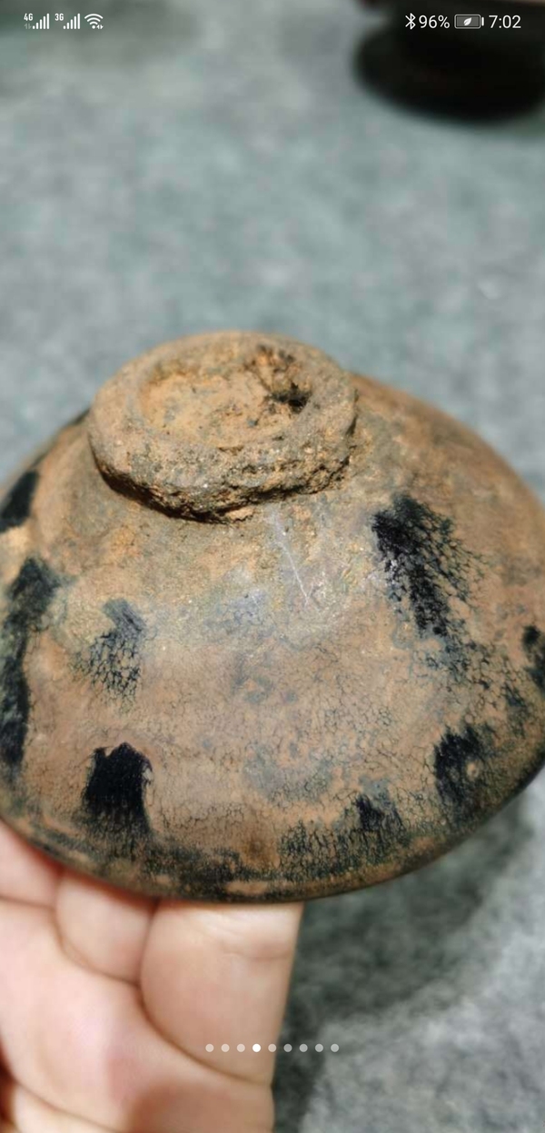 古玩陶瓷建盞油滴茶盞拍賣,當前價格120000元