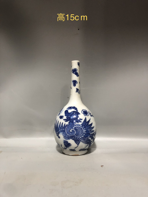 古玩陶瓷鳳紋青花膽瓶拍賣,當(dāng)前價格688元