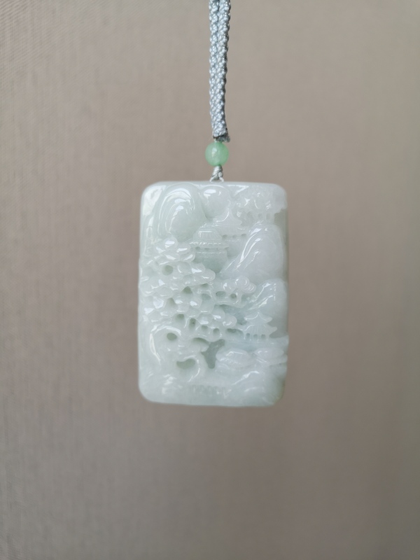 古玩玉器山水牌拍賣,當前價格1600元