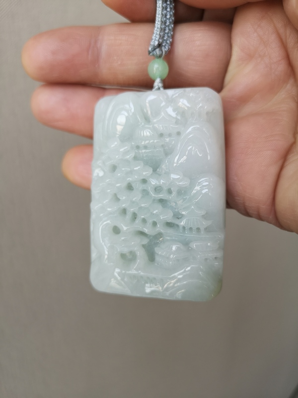 古玩玉器山水牌拍賣,當前價格1600元