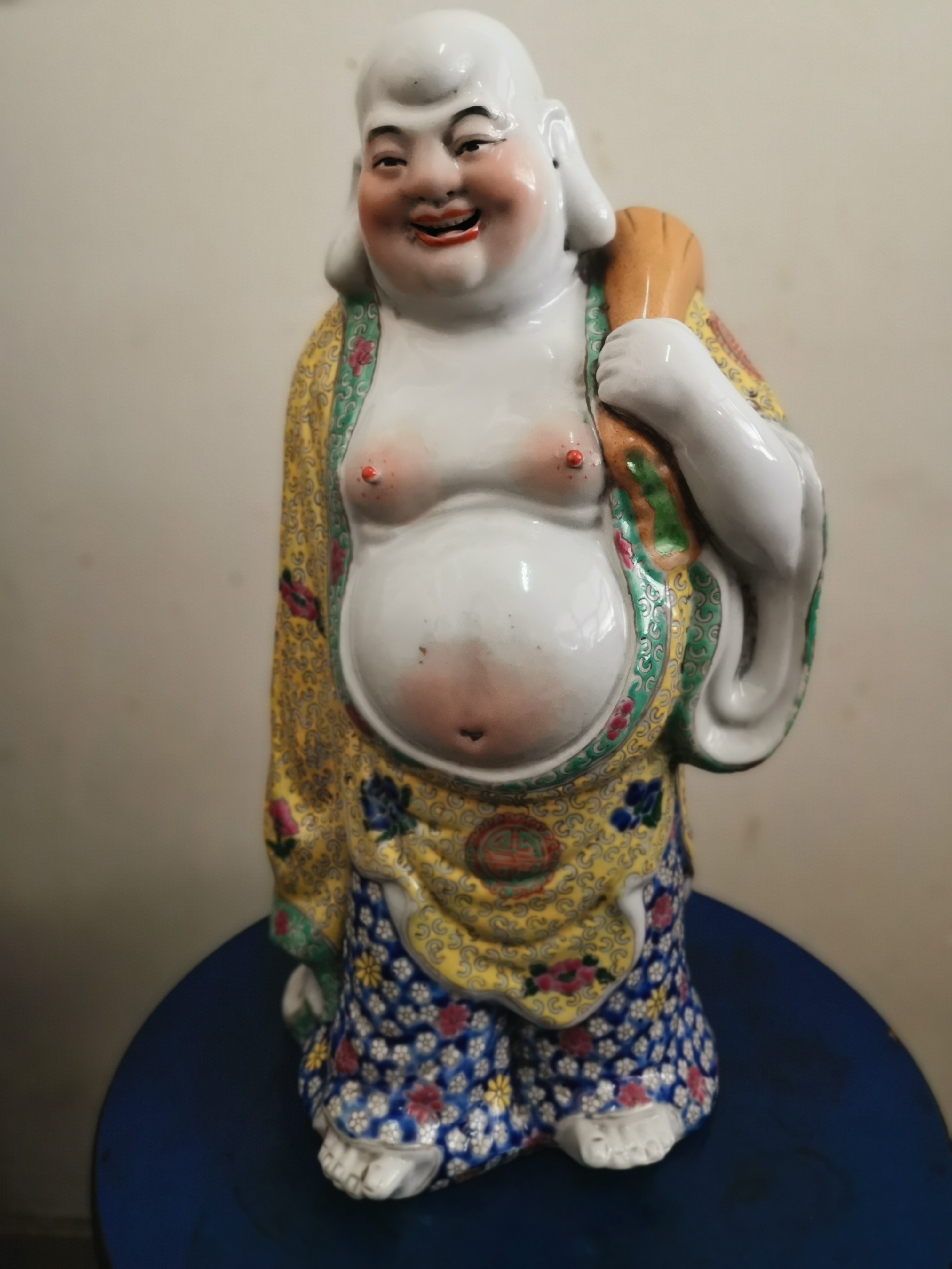 域鉴古玩】曾龙升造款布袋和尚鉴定结果_曾龙升造款布袋和尚真假鉴别