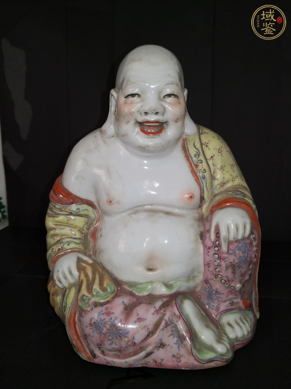 古玩陶瓷彌勒佛塑像真品鑒賞圖