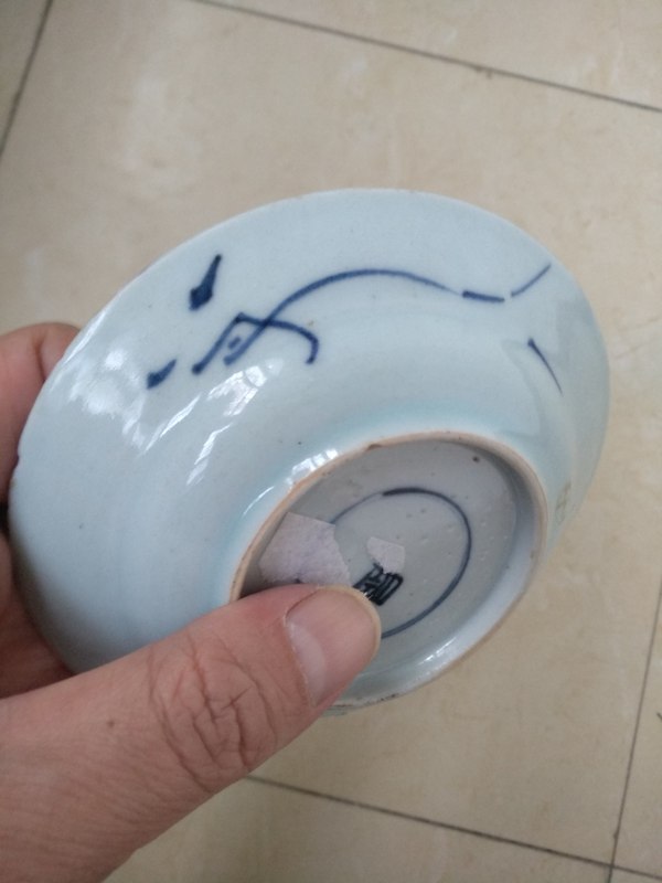 古玩陶瓷【實物保真】清.康熙.青花獅子紋折沿盤拍賣,當前價格999元